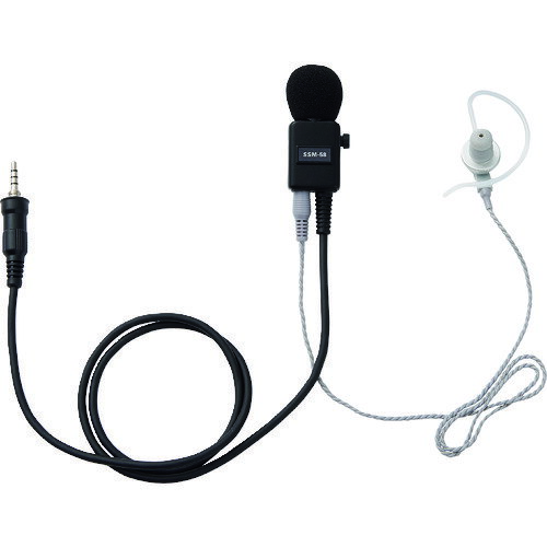 特定小電力 八重洲無線 ヘビーデューティータイピンマイク&イヤホン(耳かけ式カナル型) [SSM-58CTA] SSM58CTA 販売単位：1 送料無料