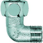 KAKUDAI 水道配管用継手 ナットつきフレキ用エルボ20 呼び径B:G3/4 呼び径C:G3/4 [6461-20] 販売単位：1