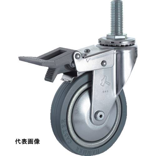 Rakuten - ハンマー ねじ込み旋回式ゴム車輪 75mm トータルロック [915EA-PR75] 販売単位：1