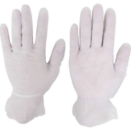 シンガー プラスチックグローブNo8100PF Mサイズ (100枚入) ビニール使い捨て手袋 [D201-M] 販売単位：1