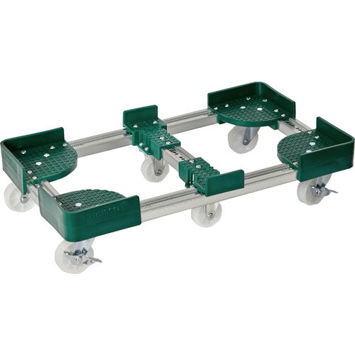 伸縮式 TRUSCO トラスコ中山 伸縮式コンテナ台車 内寸400-500X800-900 ストッパー付 [FCD6-4080-S] 販売単位：1 送料無料