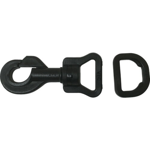 結束ベルト ユタカメイク 金具 ナスカン.FDカンセット A20×B76×C20 ブラック [JC-02] 販売単位：1