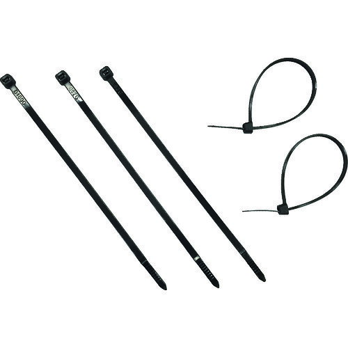 結束バンド 工具 ケーブル 配線 固定 屋内・屋外用 ユタカメイク 結束タイ ケーブルタイ30入 4.3mm×190mm ブラック [KO-25] 販売単位：1