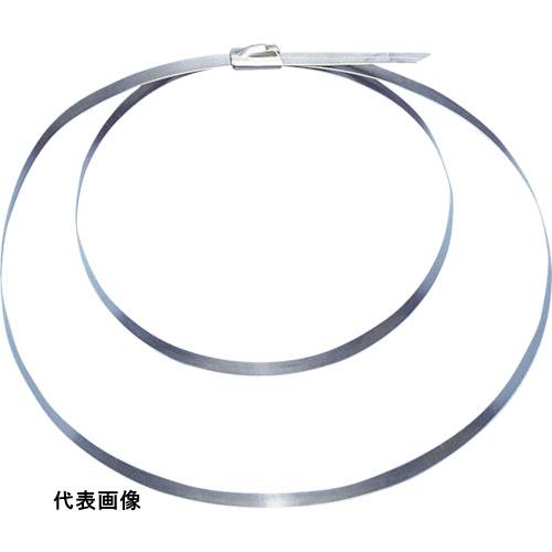 結束バンド 工具 ケーブル 配線 固定 ステンレス製 PANDUIT MLTタイプ 自動ロック式ステンレススチールバンド ダブルロックタイ SUS304 幅7.9mm 長さ711mm [MLT4DH-L] 販売単位：1 送料無料