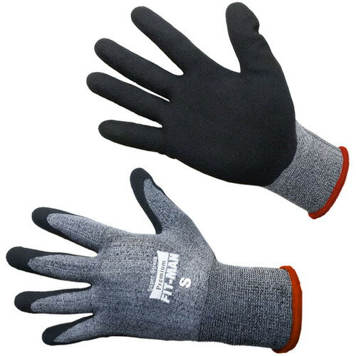 富士手袋 プレミアムフィットマン 黒 S [25-13-S] 2513S 販売単位：1(4.0)