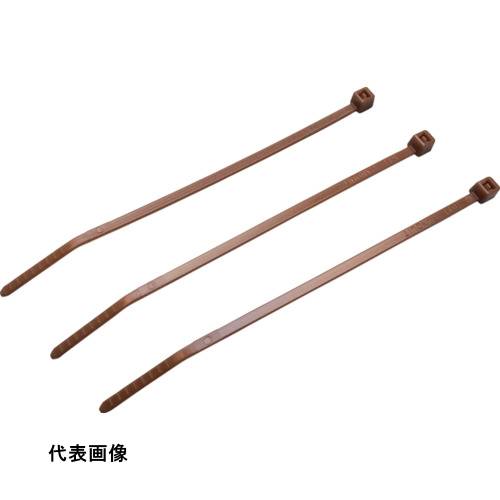 結束バンド 工具 ケーブル 配線 固定 屋内用 PANDUIT ナイロン結束バンド 茶 (100...