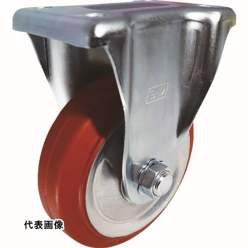 ヨドノ プレス製固定金具付赤ゴム車 100φ [RWK100] 販売単位：1