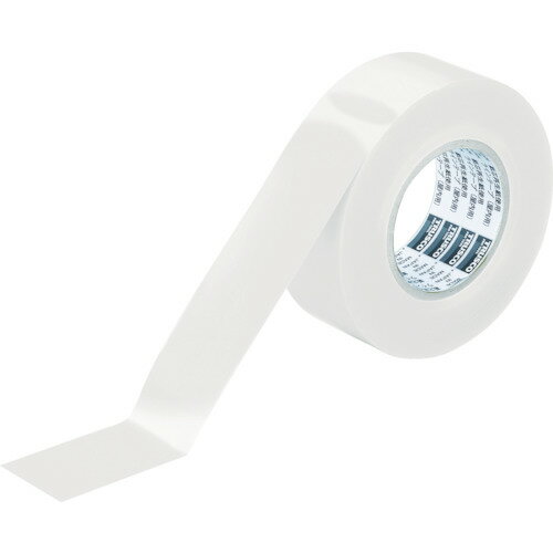 TRUSCO トラスコ中山 ラインテープ ゴミゼロタイプ 幅50mm×長さ50m ホワイト [TLTS-50EW] 販売単位：1