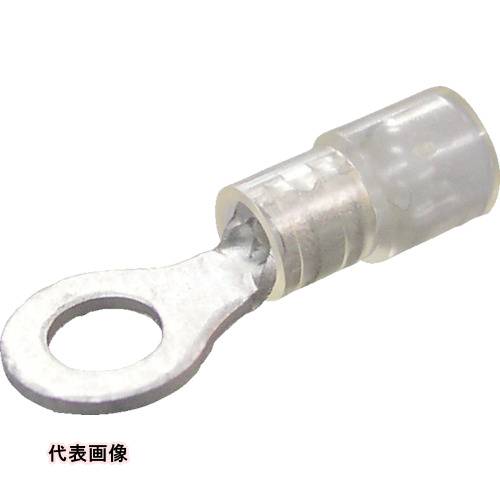 乐天商城 - ニチフ 環境配慮形絶縁被覆付丸形端子R形(100個入)より線0.3~1.65外寸6.6mmスタッド径3.7mm [TMEX 1.25-3.5-CLR] 販売単位：1