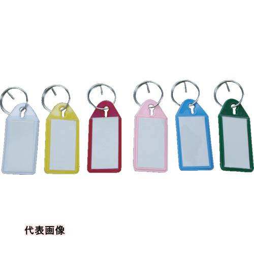TRUSCO トラスコ中山 ソフト名札キーホルダー 青 50個入 [TSNH-50-B] 販売単位：1(4)