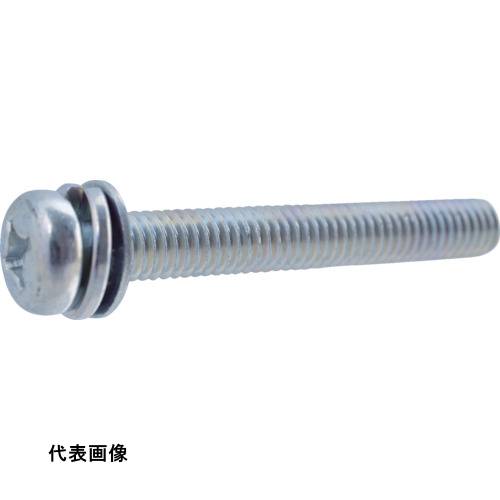 TRUSCO トラスコ中山 薄板用座金組込ねじ 三価クロメート M5×10 35本 [Y031-0510] 販売単位：1