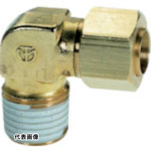 継手 配管 ネジ ねじ 建築 チヨダ スリーブコネクターエルボ 6mm・R1/4 工事 [YPL-6-02] 販売単位：1