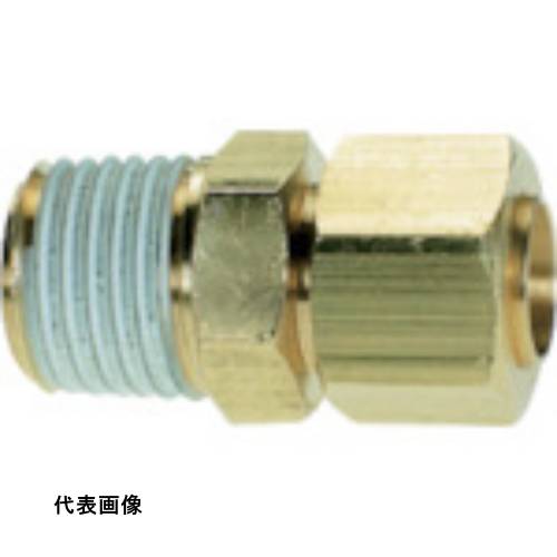 継手 配管 ネジ ねじ 建築 チヨダ スリーブコネクターニップル 10mm・R1/2 工事 [YPN-10-04] 販売単位：1