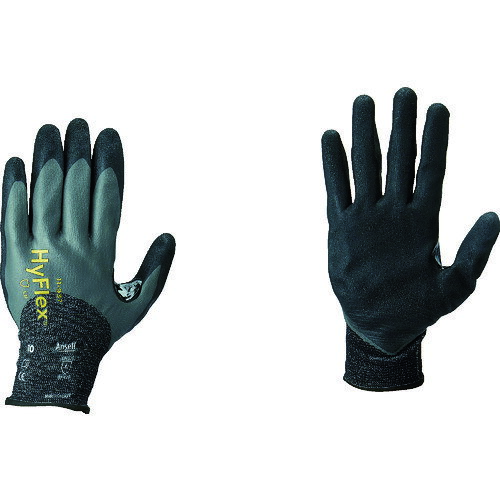 0076490449780｜1146533 [119378 ] 1販売 商品画像については実際の製品と異なる場合がございます。あくまでも商品のスペックをご確認の上ご注文をお願いいたします。※この商品は受注発注の商品です。その為メーカーに在庫がない場合がございます。その場合は大変申し訳ございませんがキャンセルとさせて頂きます。予めご了承下さい。1146533特長アンセルの特許技術であるRIPEL技術は、オイルが皮膚に接触するのを防ぎ、手を安全かつ乾燥した状態に保ちます。アンセルのFORTIX技術で、類似の手袋に比べ親指と人差指の股部分に優れた耐久性と耐摩耗性を提供し長期間使用できます。18ゲージに加えて独自のZONZ技術により、関節の突っ張り感が生じにくく、長時間素手に近い感覚で作業できます。用途航空宇宙関連。自動車関連。最終組み立て。金属加工。機械加工。メンテナンス。スタンピング作業。仕様色：ブラック/グレーサイズ：M全長(cm)：21.2〜26.1手のひら周り(cm)：20.6中指長さ(cm)：8.4厚さ(mm)：1.3ゲージ数：18EN388 2016規格：4X42Bリストカラー：イエローすべり止め：ポリウレタン/ニトリルゴム耐突刺性：2耐引裂性：4耐摩耗性：4耐切創レベル：X/B仕様218ゲージ編EN388：2016規格：耐摩耗レベル4、耐切創レベルX、耐引裂レベル4、耐突刺レベル2、EN ISO耐切創レベルB3/4コーティング材質_仕上ライナー：ダイニーマダイヤモンド繊維すべり止め部：発泡ニトリルゴム質量58.000G原産国ポルトガルJANコード0076490449780「ルーペスタジオ」では、拡大鏡(虫眼鏡/ルーペ)、双眼鏡、単眼鏡、望遠鏡などのレンズ製品を主に取り扱っております。工具製品は常には在庫しておらずお取りよせとなります。ご了承下さい。耐切創手袋 耐切創手袋（特殊繊維）アンセル 耐切創手袋 ハイフレックス 関連商品へ