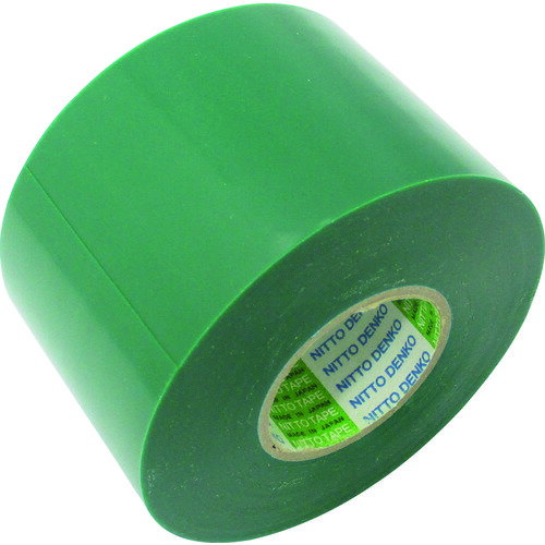 日東 脱鉛タイプビニールテープNo.21S 0.2mm×75mm×20m 緑 2巻入り [21-75GN] 販売単位：1
