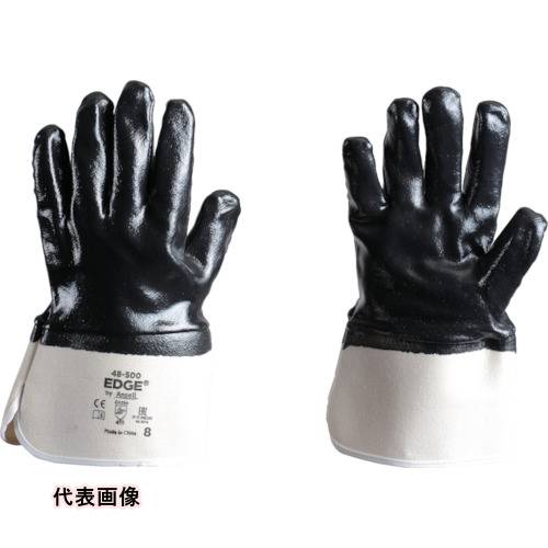 Ansell ニトリルコーティング手袋 エッジ 48-500 Lサイズ ニトリルゴム手袋(裏毛なし) [48-500-9] 販売単位：1