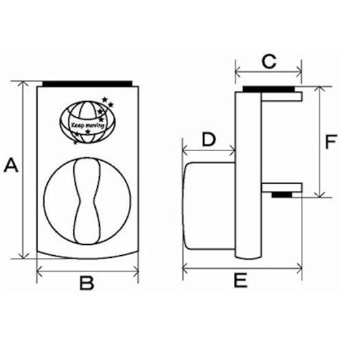 フジテック 窓用補助錠 BPギブアップ(1P)シルバー [BP-10955] BP10955 販売単位：1 loupe-studio-10875234 ルーペスタジオ サンプル画像2