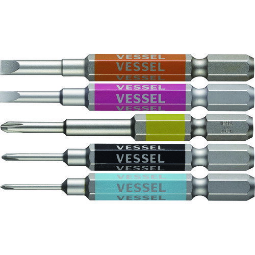 VESSEL 剛彩ビット 5本組(片頭 アソート) No.GS5P-03 [GS5P-03] GS5P03 販売単位：1