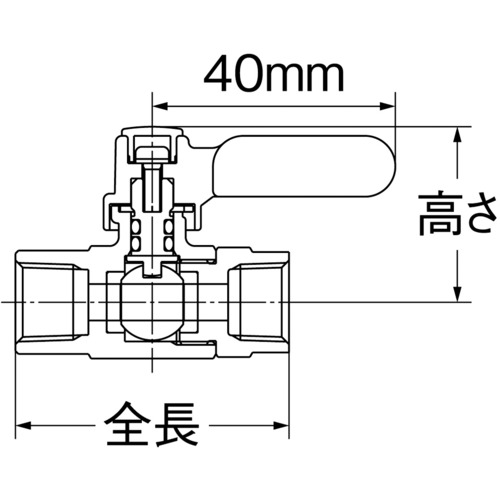 オンダ製作所 ボールバルブ フリーボールM1型Rタイプ(ロングハンドル) Rc3/8 × Rc3/8 [M1-10MLR] M110MLR 販売単位：1