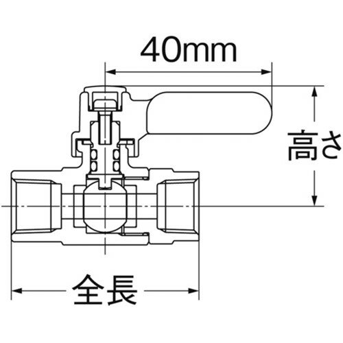 オンダ製作所 ボールバルブ フリーボールM1型Rタイプ(ロングハンドル) Rc3/8 × Rc3/8 [M1-10MLR] M110MLR 販売単位：1