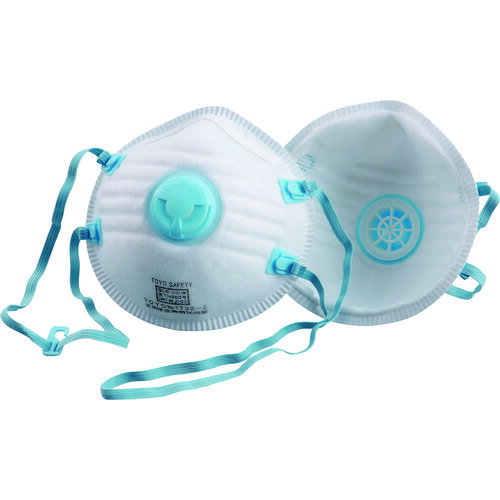 DS2国家検定合格品 トーヨーセーフティ 使い捨て式防じんマスク DS2 排気弁付 頭掛けタイプ (20枚入) [NO.1732-A] 販売単位：1 送料無料