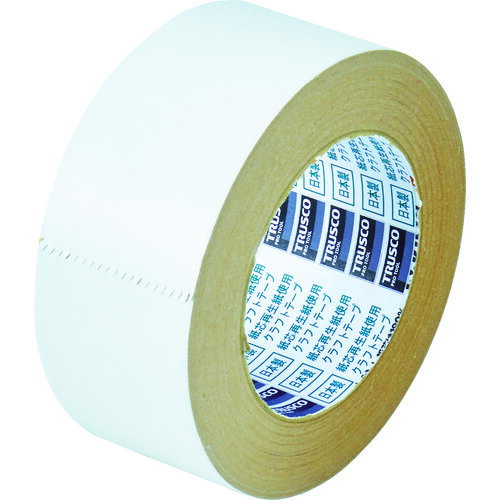 TRUSCO トラスコ中山 カラークラフトテープ 幅50mmX長さ50m ホワイト [TKT-50-W] TKT50W 販売単位：1