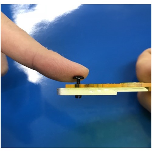 ハトメ TRUSCO トラスコ中山 プッシュリベット 板厚4.0~5.0mm 穴径3.1Φ 長さ6.5 白 50個入 [TPR3065-W] TPR3065W 販売単位：1