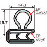 TRUSCO �ȥ饹���滳 ��󥿥å��������å� 2m EPDM �ĺ����� �ĸ�1.4mm�ޤ� ������դ� [WP-FC322-2M-BK] WPFC3222MBK ����ñ�̡�1