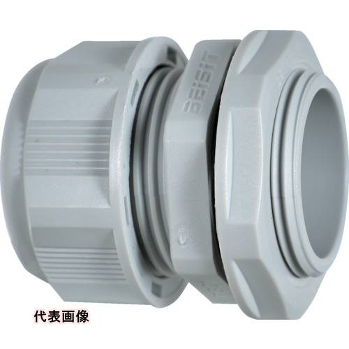 TRUSCO トラスコ中山 【売切廃番】 ナイロンケーブルグランド 適合ケーブル22~32mm G/(PF)1 1/4 グレー..