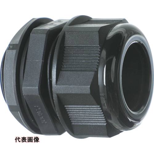 TRUSCO トラスコ中山 【売切廃番】 ナイロンケーブルグランド 適合ケーブル9~16mm G/(PF)3/4 黒 1個入り [TG3416BK] TG3416BK 販売単位：1