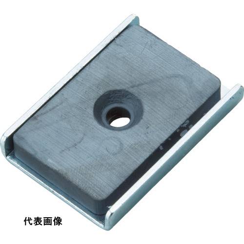 TRUSCO トラスコ中山 キャップ付フェライト磁石 角形穴あり 90mmX18.8mmX6mm 10個入 [TFC90KA-10P] 販売単位：1 送料無料
