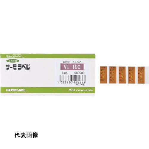 日油技研 真空用サーモラベル4点表示 不可逆性 60度 [VL-60] 販売単位：1 送料無料