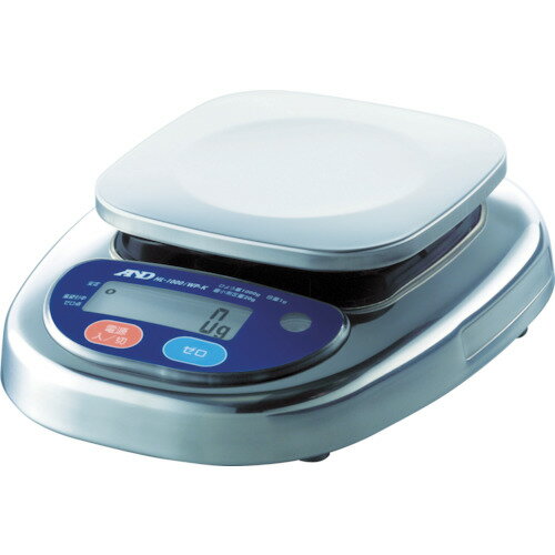 A&D 防塵防水デジタルはかり ウォーターボーイ (検定付・1区) ひょう量1000g [HL1000IWP-K-A1] 販売単..