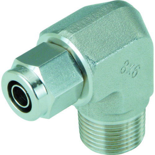 PISCO SUS316締付継手 エルボチューブ チューブ6×4 接続口径R1/8 [NSL0640-01] 販売単位：1