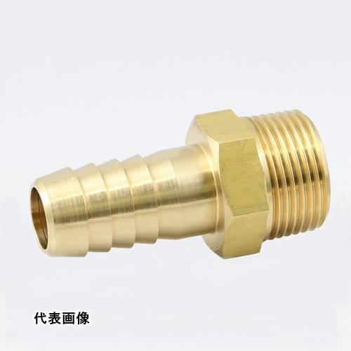 継手 配管 ネジ ねじ 建築 ASOH ホースニップル PT3/8XΦ9.5 工事 [HN-1395] 販売単位：1