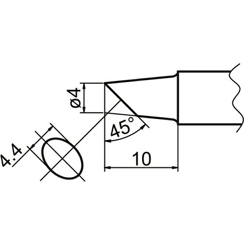 白光 こて先 4BC型 面のみ [T20-BCF4] 販売単位：1