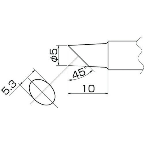 白光 こて先 5C型 [T20-C5] 販売単位：1