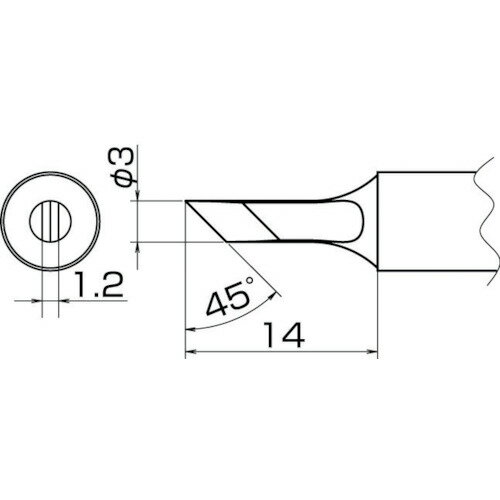白光 こて先 KU型 [T20-KU] 販売単位：1 送料無料