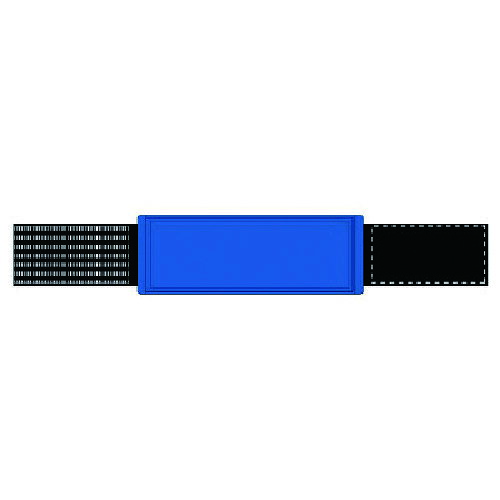 ユニット ピンレスゴム腕章 青 ユニビニール/ゴム 70×400 [848-54] 販売単位：1