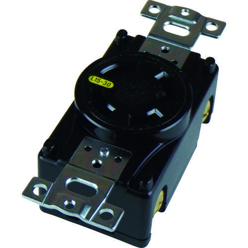 アメリカン電機 引掛形 埋込コンセント 接地3P30A250V [4320-L15] 販売単位：1