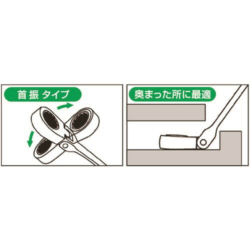 TONE 首振ラチェットめがねレンチ 7mm [RMF-07] 販売単位：1