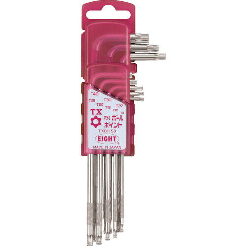 EIGHT TXレンチ ボールポイント 両穴付 セミロング ドアホルダー セット [TXBH-S8] 販売単位：1 送料無料