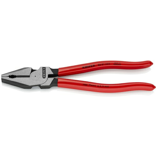 KNIPEX 強力型ペンチ プラスチックハンドル 225mm [0201-225] 販売単位：1 送料無料