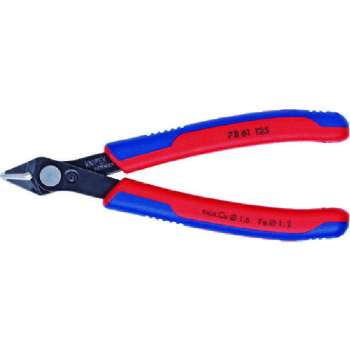 ニッパ 電気・電子用 KNIPEX エレクトロニクス スーパーニッパー バーニッシュ [7861-125] 販売単位：1 送料無料