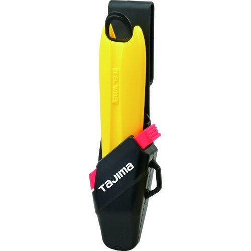 カッター ナイフ おすすめ 工具 タジマ ドライバーカッターL500 セフホルスター 黄 [DC-L500YSFBL] 販..