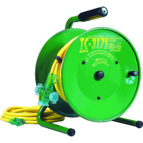 コードリール 単相100V・逆配電型 ハタヤ 逆配電型コードリール シンディテモートリール 単相100V 17+3..