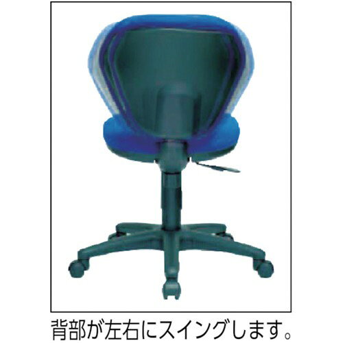 TRUSCO トラスコ中山 オフィスチェア グレー [T-10-GY] 販売単位:1 送料無料 [3]