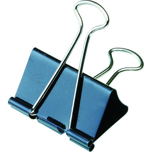 サンケー ダブルクリップ 特大 (10個入) [DB-0-BK] 販売単位：1