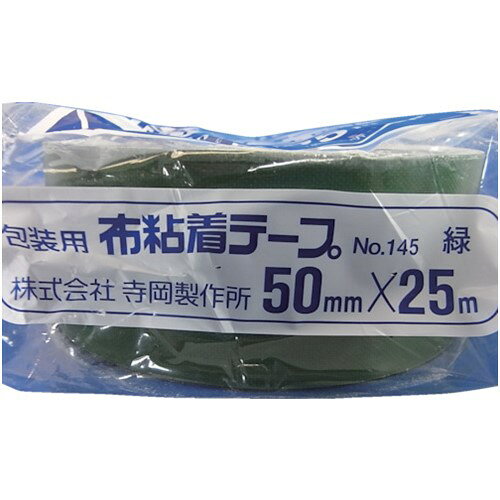 TERAOKA カラーオリーブテープ NO.145 緑 50mm×25M [145 GR-50X25] 販売単位：1