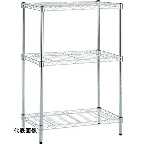 TRUSCO トラスコ中山 ステンレス製メッシュラック用柱セット H830 4本入 [TSM19-H830-4S] 販売単位：1 ..